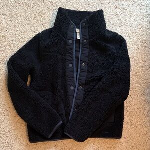 Women's Navy Sherpa Jacket